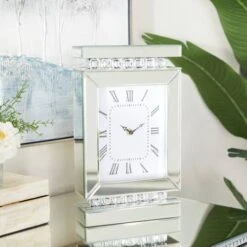 Silver MDF Glam Clock, 14" X 8" X 3" -Michaels Decor Sale D508191S 7