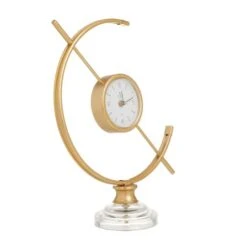 Gold Iron Modern Clock, 16" X 13" X 5" 14 Gold Iron Modern Clock, 16" X 13" X 5" -Michaels Decor Sale D508193S 3