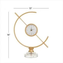 Gold Iron Modern Clock, 16" X 13" X 5" 18 Gold Iron Modern Clock, 16" X 13" X 5" -Michaels Decor Sale D508193S 7