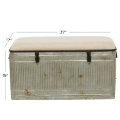 Gray Iron Farmhouse Bench, 19" X 37" X 17" -Michaels Decor Sale D508214S 9