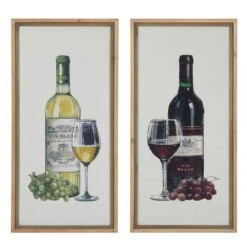 Set Of 2 Brown Wood Farmhouse Wine Wall Art, 20" X 40" -Michaels Decor Sale D510872S 1 1