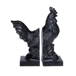 Modern Rooster Farmhouse Dolomite Bookend Set -Michaels Decor Sale D511352S 2