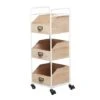 Brown Fir Industrial Storage Cart, 36" X 13" X 12" -Michaels Decor Sale D511469S 1