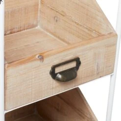 Brown Fir Industrial Storage Cart, 36" X 13" X 12" -Michaels Decor Sale D511469S 6