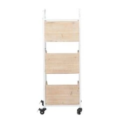 Brown Fir Industrial Storage Cart, 36" X 13" X 12" -Michaels Decor Sale D511469S 7