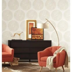 RoomMates Medali Peel & Stick Wallpaper Taupe -Michaels Decor Sale D515206S 3