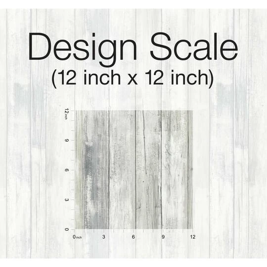 RoomMates Weathered Planks Peel & Stick Wallpaper Gray 9 RoomMates Weathered Planks Peel & Stick Wallpaper Gray - Image 7
