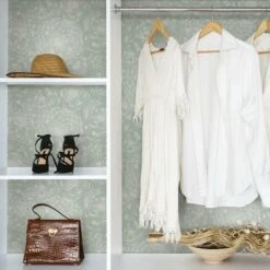 RoomMates Zen Dahlia Peel & Stick Wallpaper Green 16 RoomMates Zen Dahlia Peel & Stick Wallpaper Green -Michaels Decor Sale D515251S 2