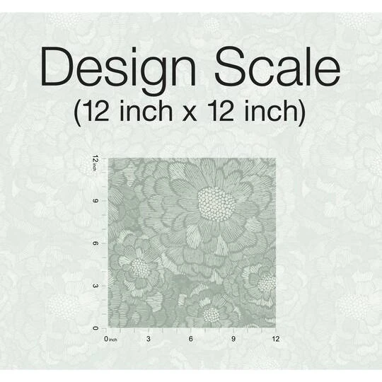 RoomMates Zen Dahlia Peel & Stick Wallpaper Green 10 RoomMates Zen Dahlia Peel & Stick Wallpaper Green - Image 8