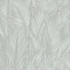 RoomMates Swaying Fronds Peel & Stick Wallpaper Gray