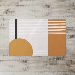 Cloth With Rectangle Circle 27" X 18" Floor Mat -Michaels Decor Sale D521634S 1