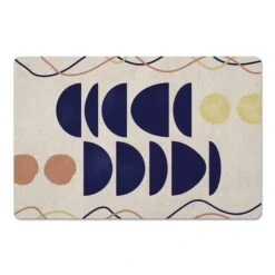 Mod Stacked Shapes 27" X 18" Floor Mat 9 Mod Stacked Shapes 27" X 18" Floor Mat -Michaels Decor Sale D521636S