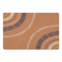 Earthtone Dashed Lines 27" X 18" Floor Mat 9 Earthtone Dashed Lines 27" X 18" Floor Mat -Michaels Decor Sale D521637S