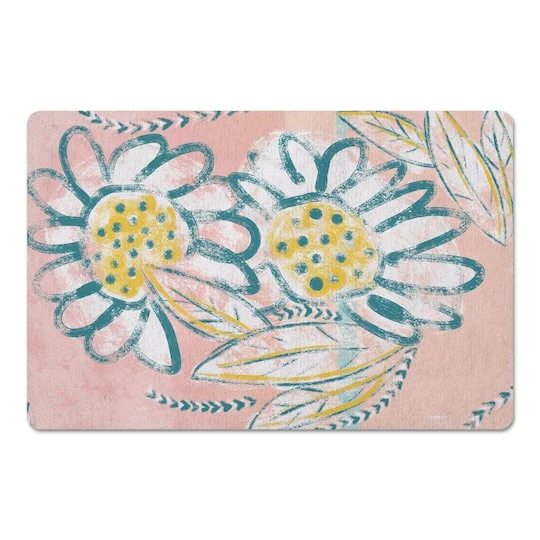Funky Florals 27" X 18" Floor Mat 6 Funky Florals 27" X 18" Floor Mat - Image 4