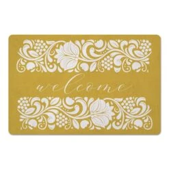 Folk Floral Border 27" X 18" Floor Mat -Michaels Decor Sale D521645S