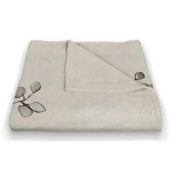 Flower Line Drawing 50" X 60" Coral Fleece Blanket -Michaels Decor Sale D521713S 2