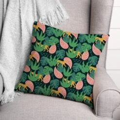 Tropical Cheetahs 18" X 18" Indoor / Outdoor Pillow -Michaels Decor Sale D522822S 2