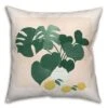 Monstera And Lemons 18" X 18" Indoor / Outdoor Pillow 2 Monstera And Lemons 18" X 18" Indoor / Outdoor Pillow -Michaels Decor Sale D522834S 1
