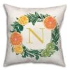 Citrus Monogram Indoor/Outdoor Pillow N -Michaels Decor Sale D522846S 1