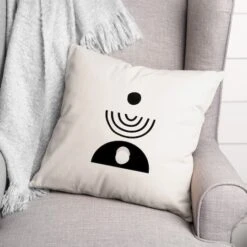 Mod Shapes Stack Black 18" X 18" Throw Pillow -Michaels Decor Sale D522867S 2