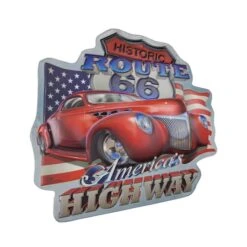 Historic Route 66 America's Highway Embossed Metal Sign -Michaels Decor Sale D524620S 1 1