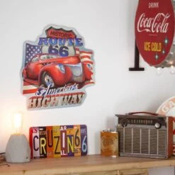 Historic Route 66 America's Highway Embossed Metal Sign -Michaels Decor Sale D524620S 2