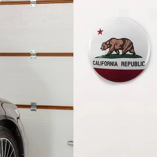 American Art Décor™ 15" California State Flag Dome Metal Sign 5 American Art Décor™ 15" California State Flag Dome Metal Sign - Image 3