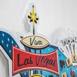 American Art Décor™ 18" Viva Las Vegas Royal Flush Metal Sign -Michaels Decor Sale D524639S 3