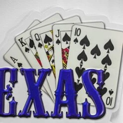 American Art Décor™ 17.25" Texas Hold'em Embossed Metal Sign 12 American Art Décor™ 17.25" Texas Hold'em Embossed Metal Sign -Michaels Decor Sale D524640S 3