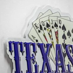 American Art Décor™ 17.25" Texas Hold'em Embossed Metal Sign 13 American Art Décor™ 17.25" Texas Hold'em Embossed Metal Sign -Michaels Decor Sale D524640S 4