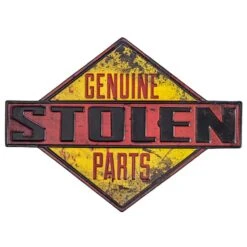 American Art Décor™ 18.25" Genuine Stolen Parts Embossed Metal Sign 10 American Art Décor™ 18.25" Genuine Stolen Parts Embossed Metal Sign -Michaels Decor Sale D524641S 1 1