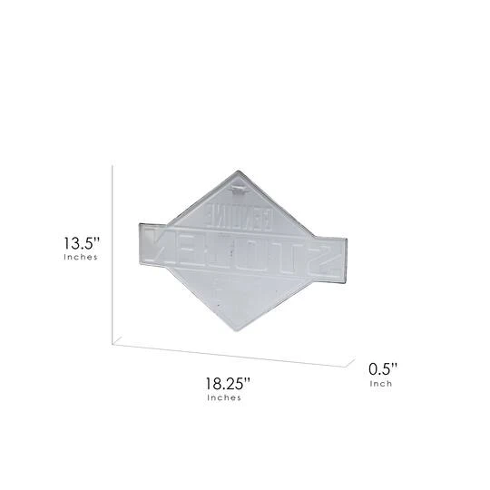 American Art Décor™ 18.25" Genuine Stolen Parts Embossed Metal Sign 9 American Art Décor™ 18.25" Genuine Stolen Parts Embossed Metal Sign - Image 7