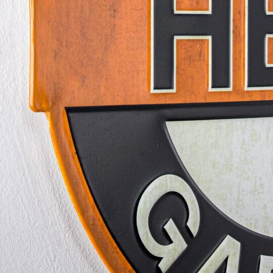 American Art Décor™ 16.25" Mopar HEMI® Garage Embossed Metal Wall Sign 7 American Art Décor™ 16.25" Mopar HEMI® Garage Embossed Metal Wall Sign - Image 5