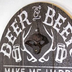 Deer & Beer Bottle Opener & Cap Catcher Wall Décor -Michaels Decor Sale D524654S 3