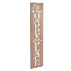 American Art Décor™ 47.25" Happy Place Nut House Double-Sided Hanging & Leaning Wall Sign -Michaels Decor Sale D531386S 2
