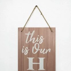 American Art Décor™ 47.25" Happy Place Nut House Double-Sided Hanging & Leaning Wall Sign -Michaels Decor Sale D531386S 4