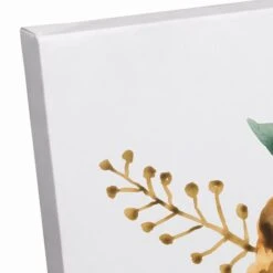 Yellow Feathers And Flowers 16" X 20" Canvas Wall Art -Michaels Decor Sale D579542S 3