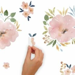 RoomMates Beth Schneider Sweet Blooms Watercolor Peel & Stick Wall Decals -Michaels Decor Sale D582411S 4