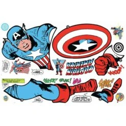 RoomMates Marvel Classic Captain America Comic Peel & Stick Giant Wall Decal -Michaels Decor Sale D582452S 1 1