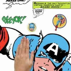 RoomMates Marvel Classic Captain America Comic Peel & Stick Giant Wall Decal -Michaels Decor Sale D582452S 6