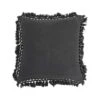Hello Honey® Charcoal Cotton Slub Pillow With Gold Thread-Wrapped Tassels -Michaels Decor Sale D587721S 1