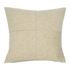 Hello Honey® Natural Woven Linen Blend Pieced Pillow