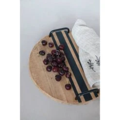 Hello Honey® 16" Decorative Wood Tray With Black Lines & Handles -Michaels Decor Sale D587958S 3