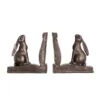 Hello Honey® Rustic Bronze Rabbit On Book Bookends Set 2 Hello Honey® Rustic Bronze Rabbit On Book Bookends Set -Michaels Decor Sale D588071S 1