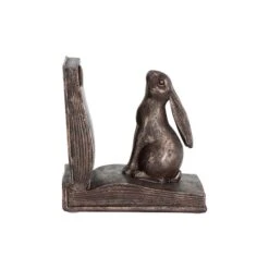 Hello Honey® Rustic Bronze Rabbit On Book Bookends Set -Michaels Decor Sale D588071S 2