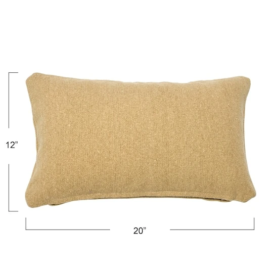 Hello Honey® Tan Woven Canvas Lumbar Pillow Cover 7 Hello Honey® Tan Woven Canvas Lumbar Pillow Cover - Image 5