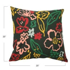 Hello Honey® Multicolor Square Jaunty Floral Printed Pillow Cover -Michaels Decor Sale D588158S 4