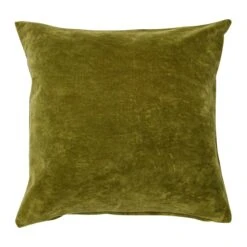Hello Honey® 20" Square Velvet Knife Edge Pillow Cover Green