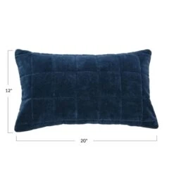 Hello Honey® 20" Quilted Velvet Lumbar Pillow Cover Blue 9 Hello Honey® 20" Quilted Velvet Lumbar Pillow Cover Blue -Michaels Decor Sale D588178S 5