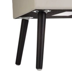 Glitzhome® Velvet Upholstered Storage Stool Seashell White 18 Glitzhome® Velvet Upholstered Storage Stool Seashell White -Michaels Decor Sale D588447S 7